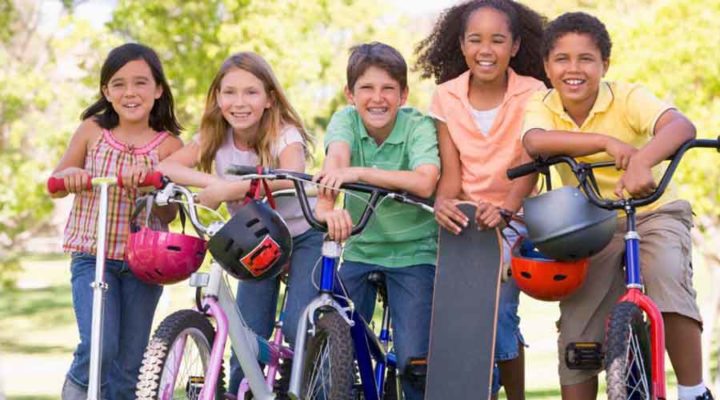 Children on Bikes